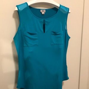 Chiffon and rayon blouse